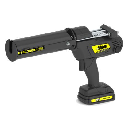 Albion E18C380X4 Cordless Co-Axial Cartridge Caulk Gun 18v