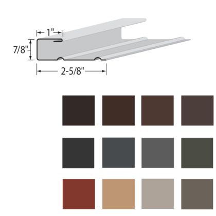 EDCO 1723 7/8" J-Trim Solid 10' 10/carton