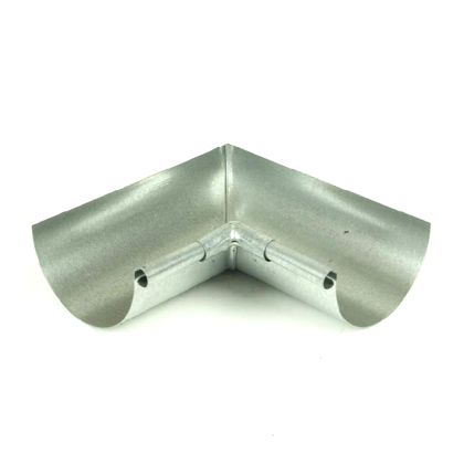 Berger Half Round Inside Box Miter 90 Degrees Galvanized 5"