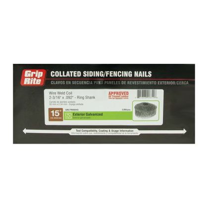 Grip Rite Coil Nails Fiber Cement 2 3/16" Case