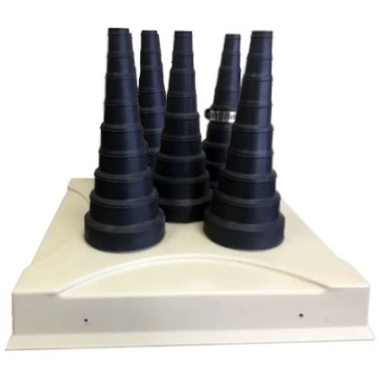 Portals Plus 29430 Pipe Portal Flashing System C-555 Black 5ct