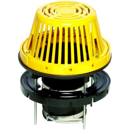Portals Plus 62641 Cast Drain Pack Aluminum Dome 3" Yellow