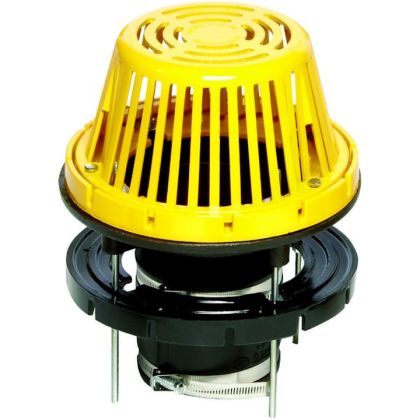 Portals Plus 62651 Cast Drain Pack Aluminum Dome 4" Yellow