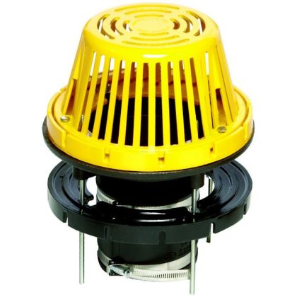Portals Plus 62671 Cast Drain Pack Aluminum Dome 6" Yellow