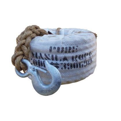 C&R 3 Strand Manila Rope with Snap Hook 3/4"X60'
