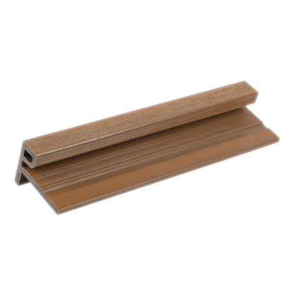 NewTechWood UH50-8-TK European Siding System Composite Siding F-Channel 2.9"x2.09"x8' Peruvian Teak 1pc