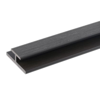 NewTechWood US45-8-CH All Weather System Composite Siding T-Channel 3.1"x1"x8' Hawaiian Charcoal 1pc