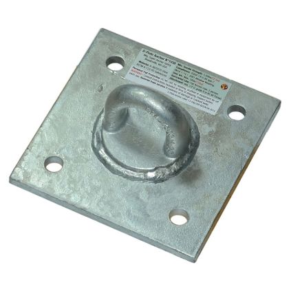 Super Anchor 1037-G Anchor D Plate Cast Loop Top 6"x6" HDG Steel