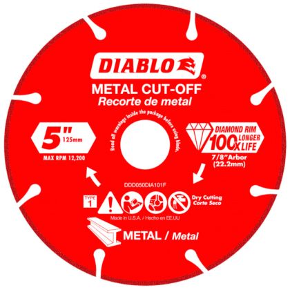 Diablo Diamond Disc Metal Cut Off Wheel 5"