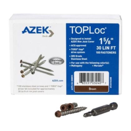 TimberTech ATLOCFAS30DG TOPLoc Fascia Screws For AZEK Dark Gray 30