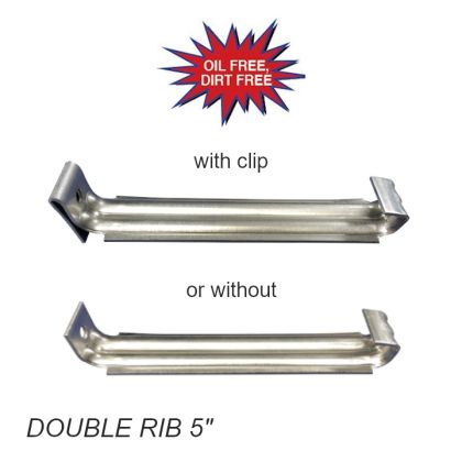 US Aluminum Double Rib Hanger 5"
