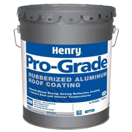 Henry Pro-Grade 599 Rubberized Aluminum Roof Coating 5 Gallon