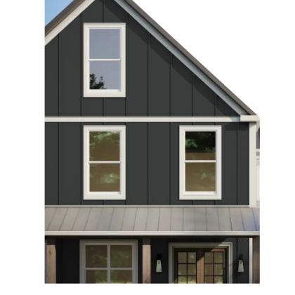 James Hardie Panel Fiber Cement Smooth Siding 4'x10' Midnight Black