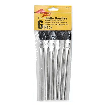 Linzer 90026PK Acid Brushes with Tin Handles 6pk