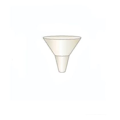 Quality Aluminum 6FUNW130 Funnel Low Gloss White 3"x4"