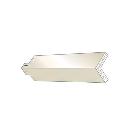 Quality Aluminum POCSM Outside Corner Cap Smooth 8" White