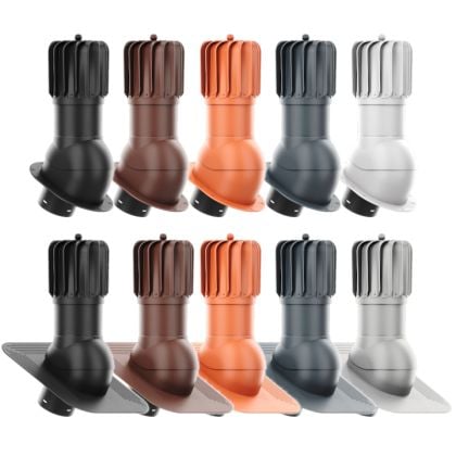 RoofiVent iVent Roto Durable Polypropylene Oblong Turbine 6"