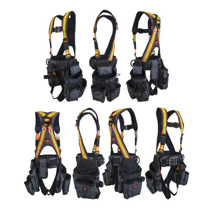 Super Anchor 6151-GHL Deluxe Tool Bag Harness Hi-Viz Large