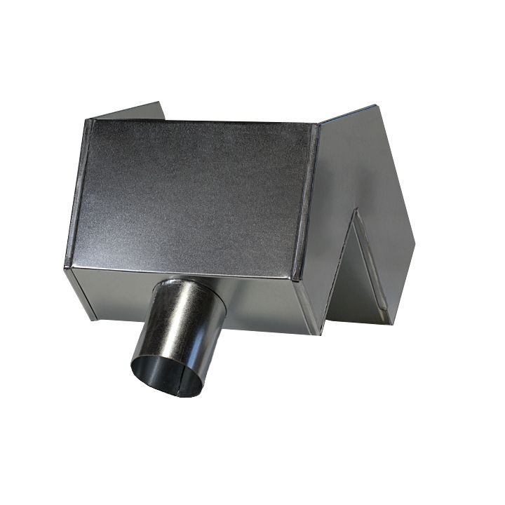 Lakefront Sheet Metal Scupper Galvanized Large 12