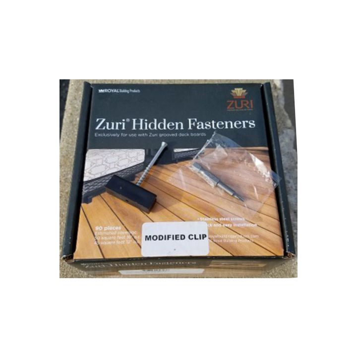 Zuri Decking Hidden Fasteners Spacer Installation Clip w/Screws 3