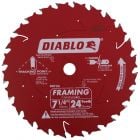 Diablo Framing Blade 7-1/4 Inch 24 Tooth