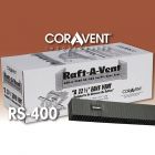 Cor-A-Vent RS-400BLK Raft-A-Vent 1"x1.5"x22.5" Black 48ct Coravent