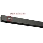 Cor-A-Vent S-400SSBLK Stainless Staple Soffit Strip Vent 1.5"x1"x4' Black 24ct Coravent