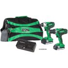 Metabo HPT (Hitachi) KC18DGL 18V Cordless Combo Kit 1.5Ahx2