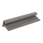 NewTechWood UH50-8-LG European Siding System Composite Siding F-Channel 2.9"x2.09"x8' Westminster Gray 1pc