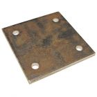 Super Anchor 1039-R Plate Backer for D Plate Anchor 6"x6" Raw Steel