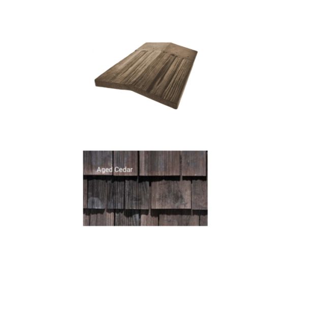 Brava Cedar Hip and Ridge 14" X 5.375" X 6" Low 160 Degree 10/bundle
