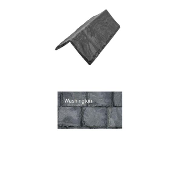 Brava Slate 2.0 Tile Hip and Ridge 14" X 5.625" X 6" Steep 90 Degree Washington 10/bundle