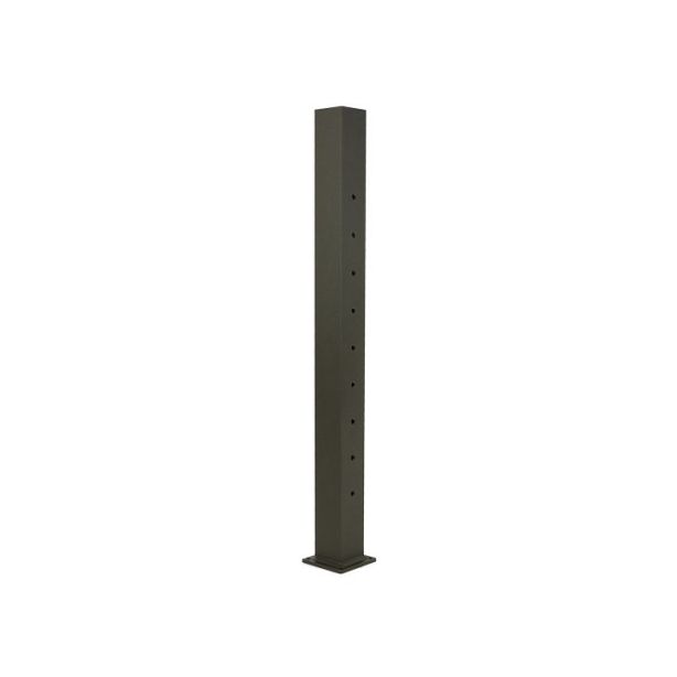 AFCO 175 Series 3"x44" Pre-drilled Cable Line Post Black