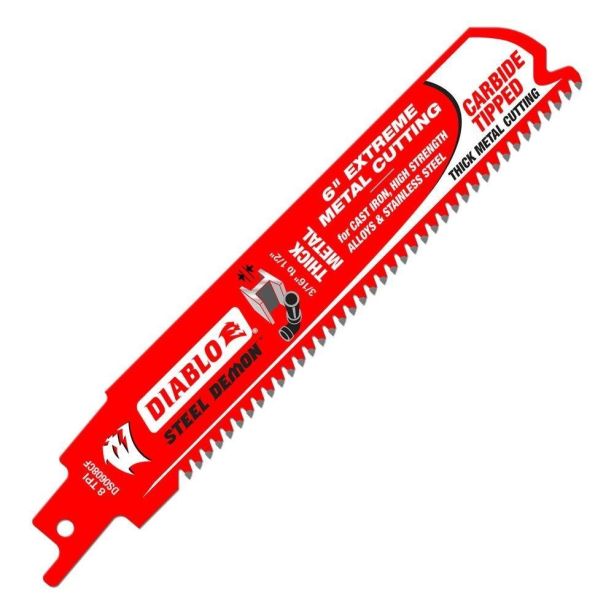 Diablo Steel Demon 6" Carbide Tipped Thick Metal Blade 8 TPI