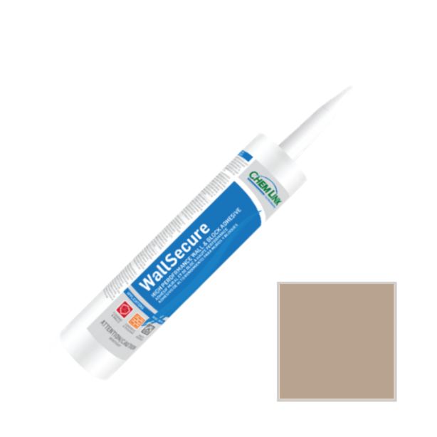 ChemLink F10052 WallSecure Adhesive Cartridge Tan