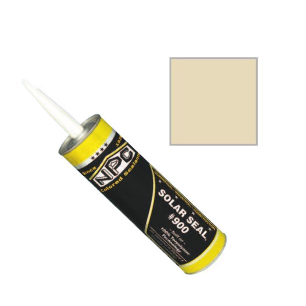 NPC 900 Solar Seal Caulk 19oz Pro Size Soft Almond 9012 9/case