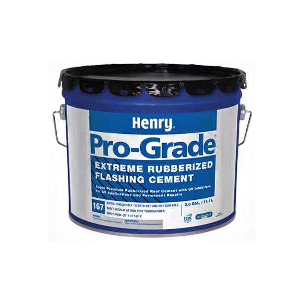Henry Pro-Grade 167 Extreme Rubberized Flashing Cement Black 3 Gallon