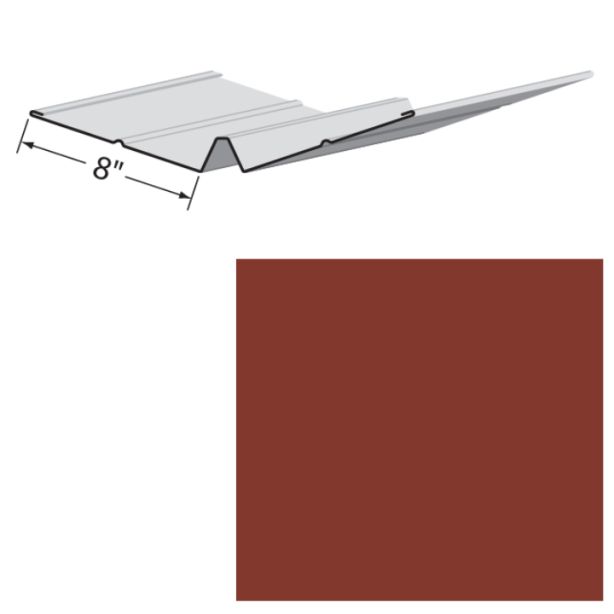 EDCO 1727-227 Valley Flashing Solid 10' Classic Red 5/carton