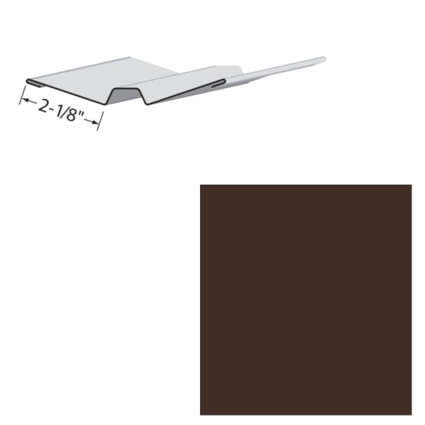 EDCO 1734-203 Valley Cap Solid 10' Royal Brown 5/carton