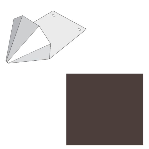 EDCO 1765-537 Snow Gems Snow Retention Guard Solid Aged Bronze 100/carton
