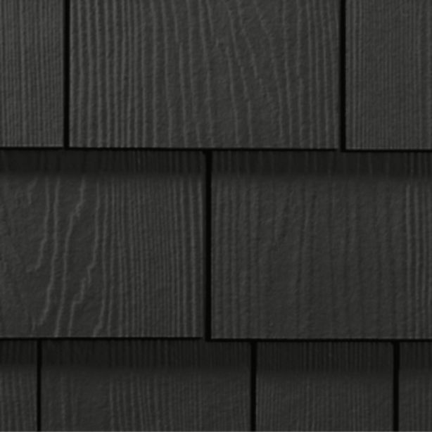 James Hardie Shingle Fiber Cement Straight Siding 15.25"x48" Iron Gray 1pc