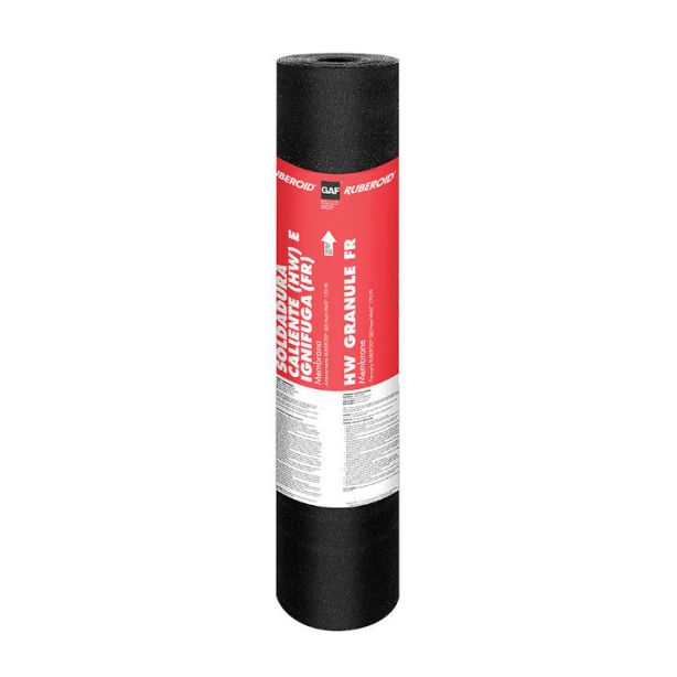 GAF MDGAFHWFRWT Ruberoid HW Granule FR Membrane 1sq White