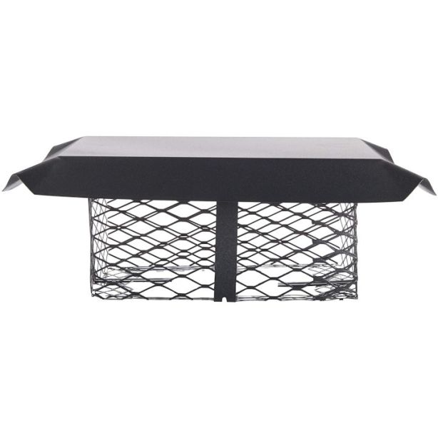 Hy-C SCADJ-S Chimney Cap Adjustable Galvanized Steel Small Black