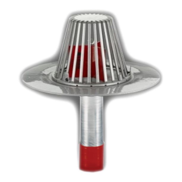 OMG SPTPVC35A SpeedTite PVC Coated Aluminum Drain 3.5"
