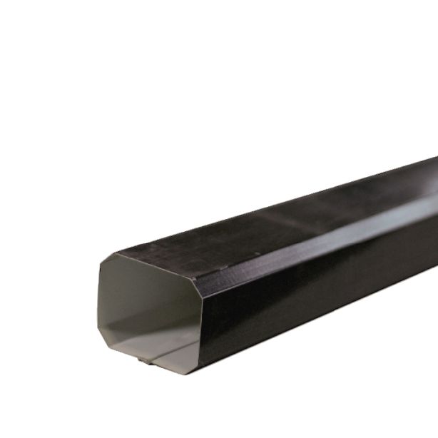 Lakefront Sheet Metal Downspout Square 8 Sided Kynar 2"x3"x10' Dark Bronze