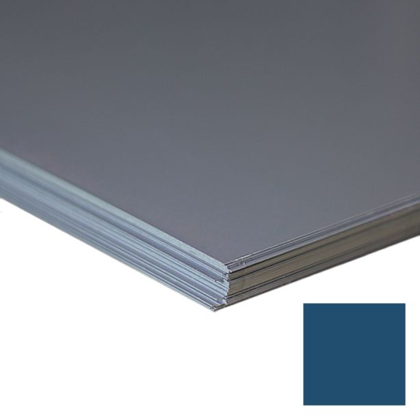 Lakefront Sheet Metal Premium Kynar Sheet 24ga 4'x10' Regal Blue