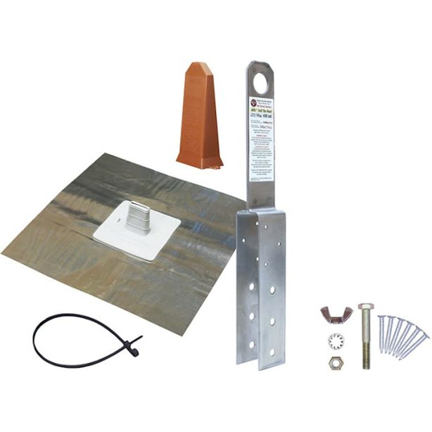 Super Anchor 2820-T ARS Tile Roof Kit 14ga with Terra Cotta Stem Cover 1ct