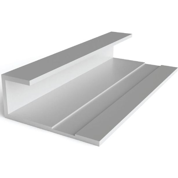 Tamlyn JMH15 XtremeTrim 1-1/2" x 3/8" Lip Standard J-Mold - 10' Primed EA