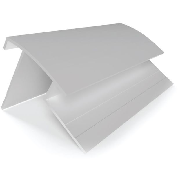 Tamlyn XOCAT516-CA XtremeTrim 5/16" Panel Asymmetrical Taper Outside Corner - 10' Clear Anodized EA