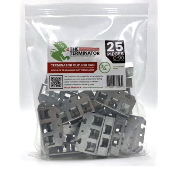 Terminator Sill Gripper Siding Clips Job Bag 3/4" 25/bag